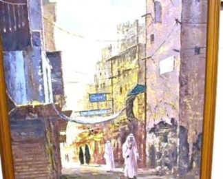 24X35 OIL ON CANVAS SIGNED K.S. PARK