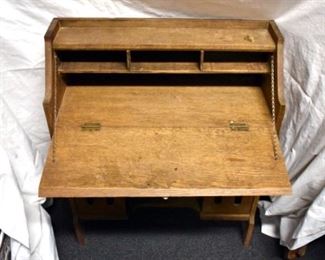 VIEW 2 INSIDE OAK CHILDS MISSION DESK