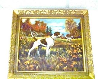 18X18 BIRD DOG OIL ON CANVAS