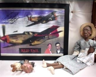 11X16 SIGNED RED TAIL TUSKADEE