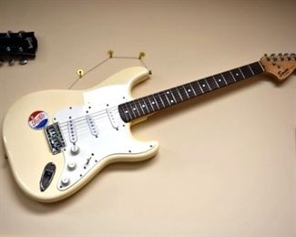 INSTRUMENTS SOLD ON SAT.- FENDER PEPSI ELECTRIC GUITAR