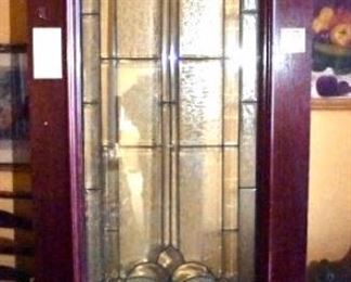 36X95 ENTRANCE DOOR W/LEADED GLASS