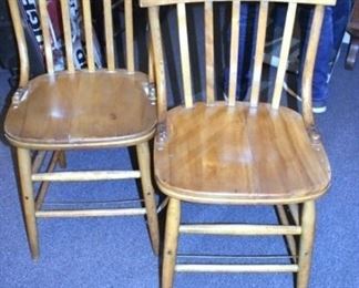 SET OF 5 HAYWOOD WAITFIELD MORTISED CHAIRS