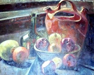 VIEW 2 CLOSE UP OIL CANVAS