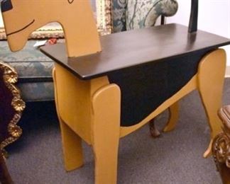 VIEW 2 WOODEN DOG TABLE