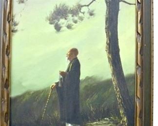 24X29 OIL ON CANVAS SIGNED TSMER