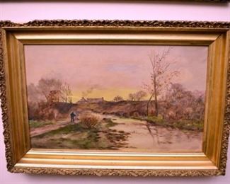 15X22 1890'S OIL ON CANVAS