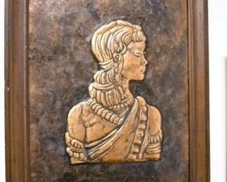 19X24 EARLY HAMMERED COPPER ART