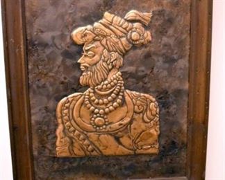 19X24 EARLY HAMMERED COPPER ART