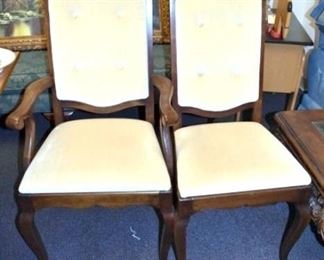 4 MATCHING MAH. QUEEN ANNE CHAIRS