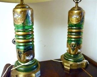 18IN. GOLD OVERLAY MATCHING LAMPS