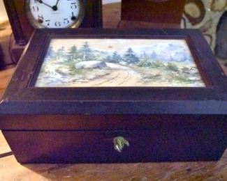 15IN 1800'S WALNUT LAP DESK