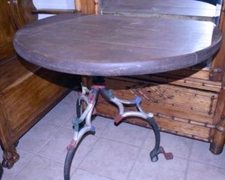 UNUSUAL WESTERN BLACKSMITH MADE GAME TABLE