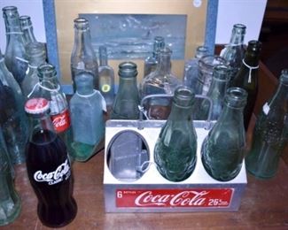 COCA-COLA CARRIER & BOTTLES