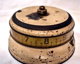 VIEW 3 CLOSEUP UNUSUAL TAPE MEASURE CLOCK