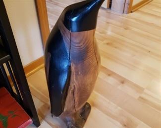 Large Carved Penguin Sculpture