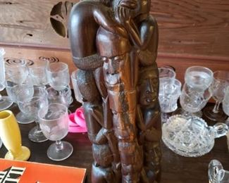 Large Carved Asian Sculpture