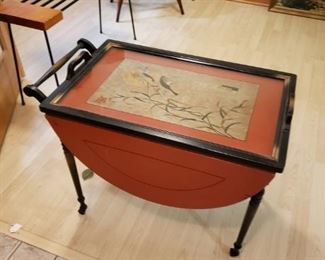 Asian Tea Cart on Rollers