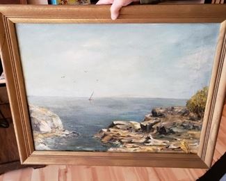 Original Oil Seascape by Frances Brewater