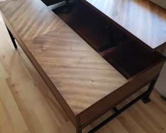 Coffee Table with a 'riser'.