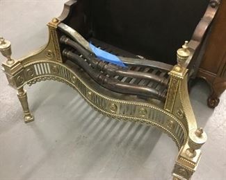 Silver plate(?) log holder