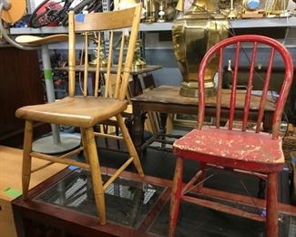antique farmhouse chair, childs chair