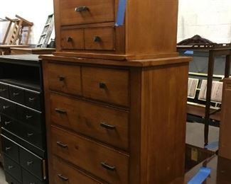 Contemporary dresser and night stand