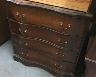 curved front chest of drawers