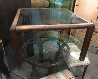 mod glass coffee table