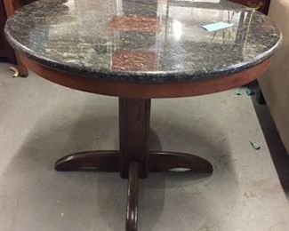 marble top dining or game table
