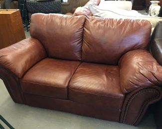 leather loveseat