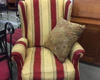 upholstered recliner (yes it reclines!)