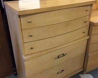 Blonde mid mod dresser