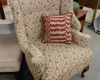 floral upholstered chair