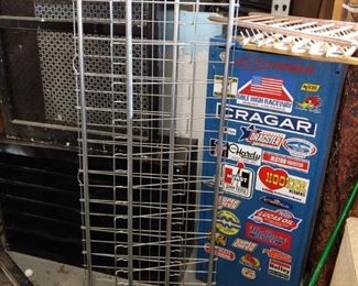 display rack, locker, heater cover