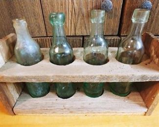 Antique Round Bottom Soda Bottles