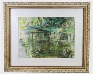 Lot 028
JULIE DiSIENA Watercolor Landscape Painting