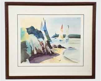 Lot 033
JUDI PHILLIPS Watercolor Painting