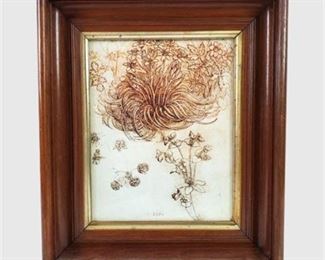 Lot 074
LEONARDO DAVINCI "A Star of Bethlehem and Other Plants" Print