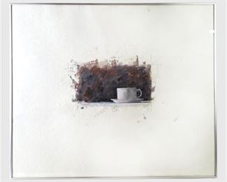 Lot 097
MICHAEL KELLERS "Study for Coffee Cup" Mixed Media, 1980 May Show