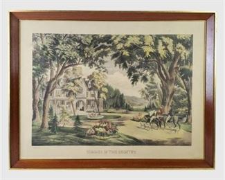 Lot 104
CURRIER & IVES "Summer in the Country" Print
