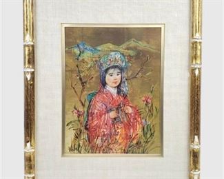 Lot 125
EDNA HIBEL "Oriental Child" Limited Edition Print