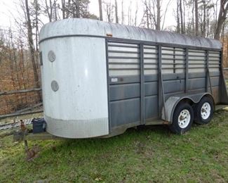 2001 18FT. STOCK TRAILER 