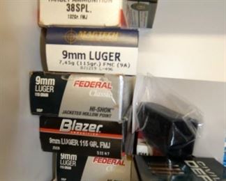 BOXES 9MM AND 38 SPECIAL 