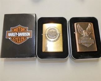 HARLEY DAVIDON ZIPPO LIGHTERS 