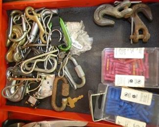VARIOUS HOOKS AND PINS 