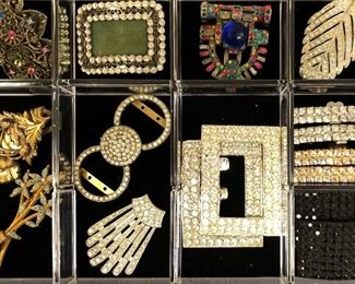 Vintage Brooches, Earrings and Buttons