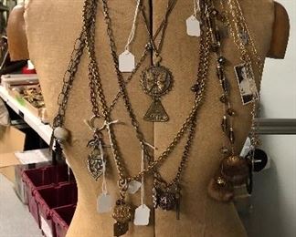 Vintage Mannequin and Custom Made Jewelry