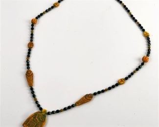 Lot 083
Egyptian Revival Beaded Necklace