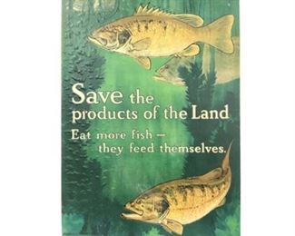 Lot 002
Original 1917 Save the Products of the Land by Charles Livingston Bull
